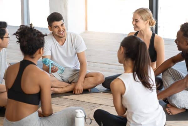 health coach with team and employers