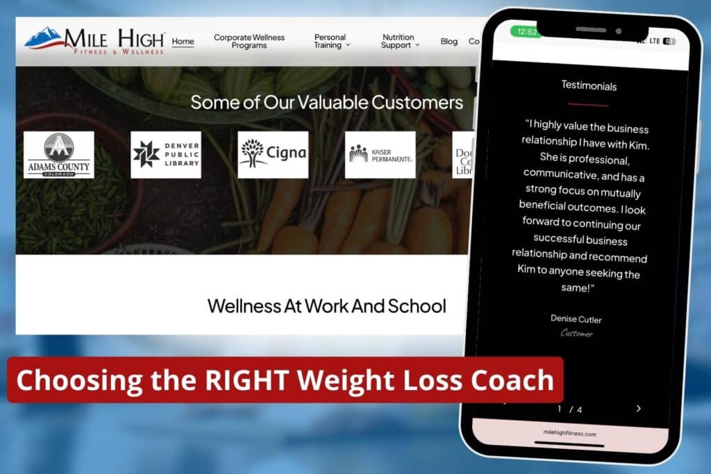 weight loss coach features